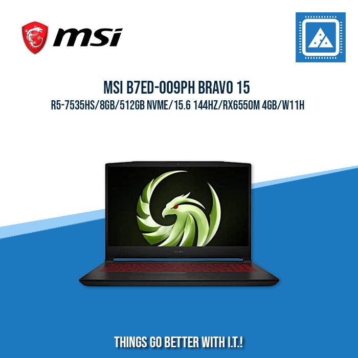 MSI B7ED-009PH BRAVO 15 R5-7535HS/8GB/512GB NVME | BEST FOR STUDENTS AND FREELANCERS LAPTOP MSI B7ED-009PH BRAVO 15 R5-7535HS/8GB/512GB NVME | BEST FOR STUDENTS AND FREELANCERS LAPTOP